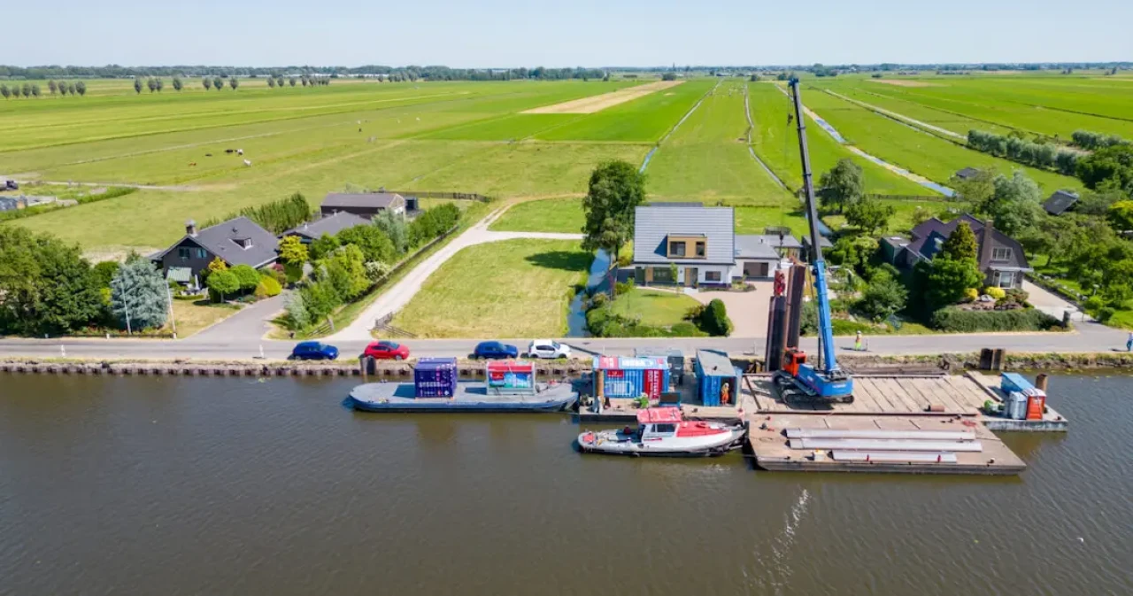 biogasaggregaat opstelling voor duurzame mobiele stroom