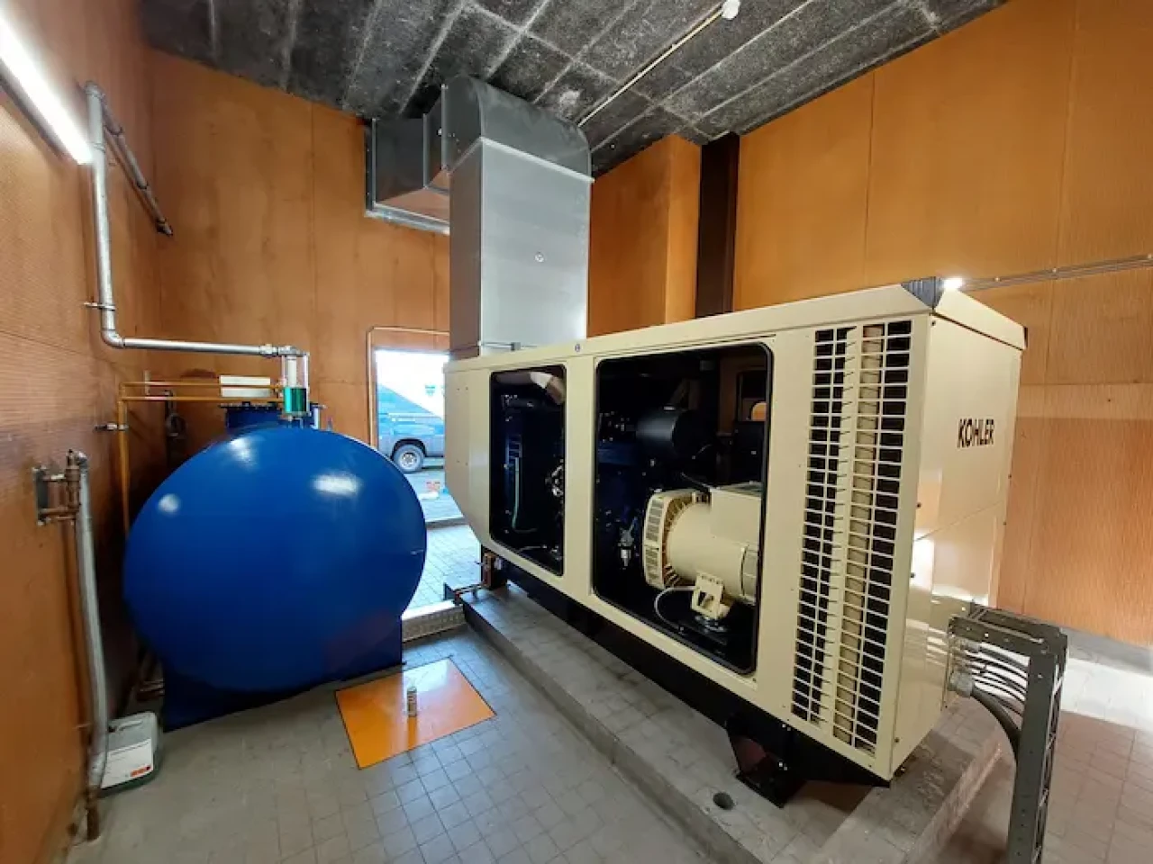 165 kVA diesel noodstroominstallatie bij zorginstelling