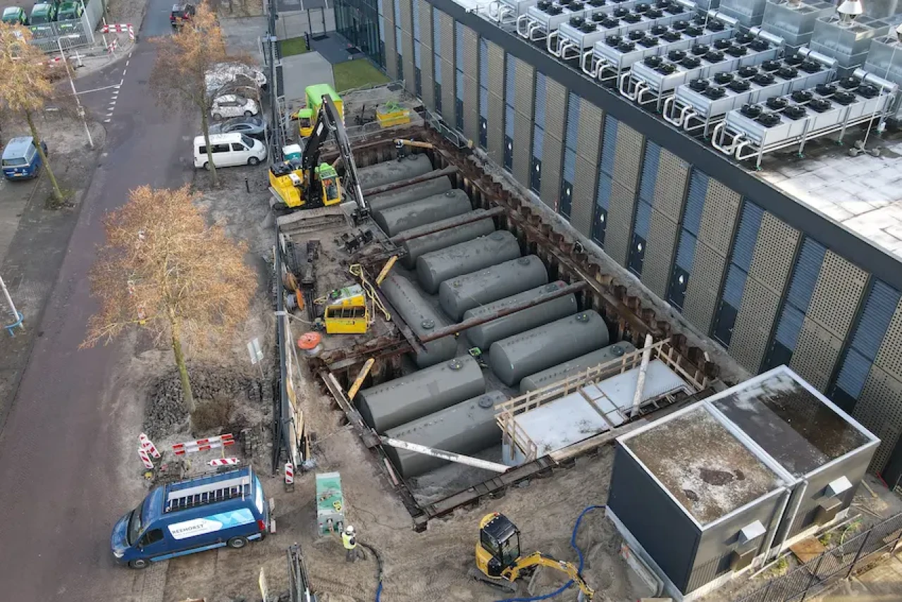 noodstroominstallatie voor datacenter met dieselaggregaten