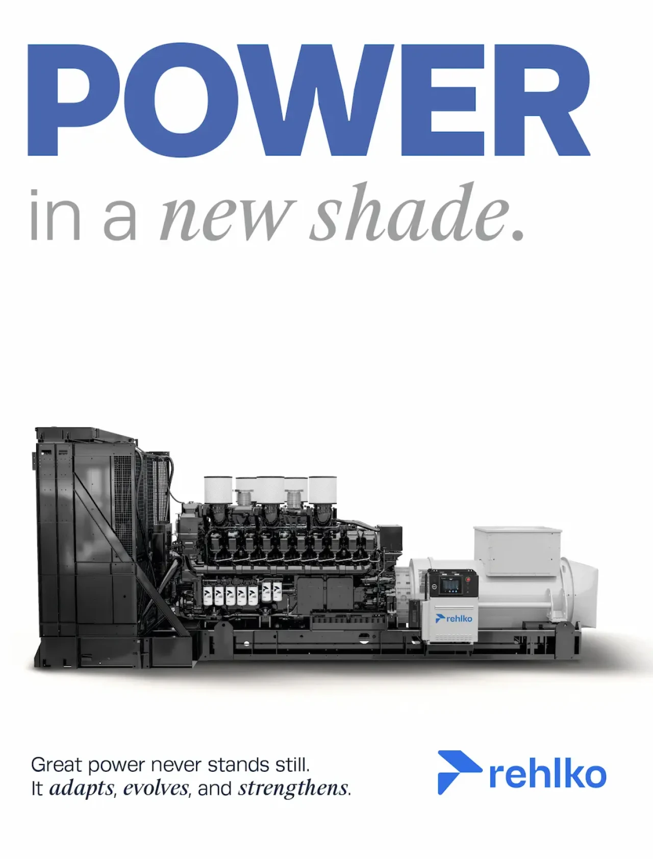 Rehlko generator met nieuwe Power in a New Shade kleur